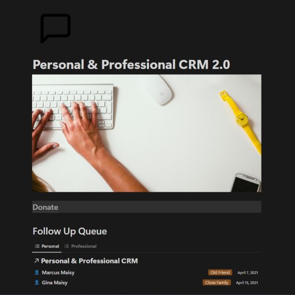 Personal Professional CRM 2.0